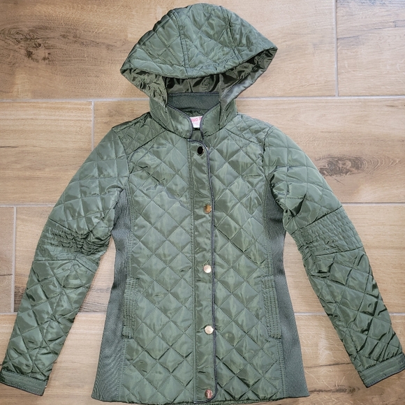 CI SONO Kids Quilted Green Jacket - Picture 1 of 5